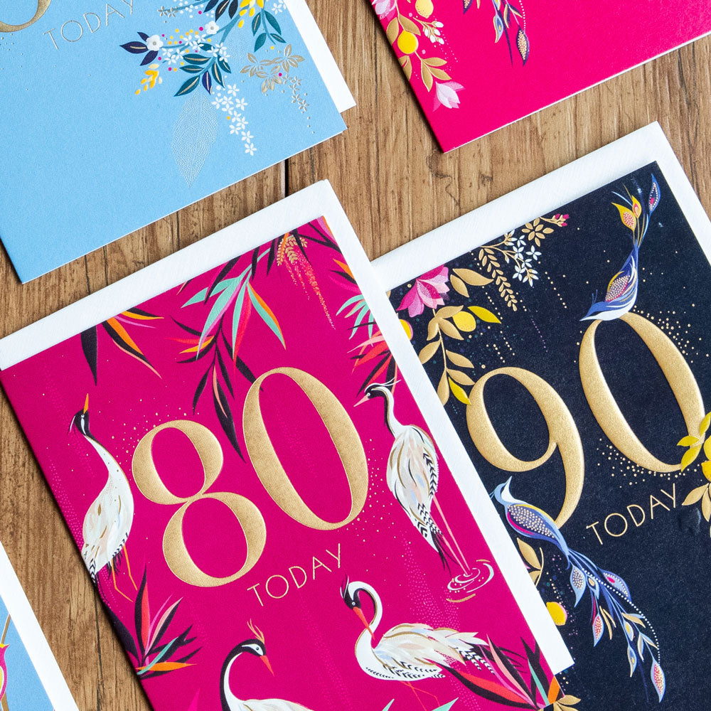 Herons 80th Birthday Card