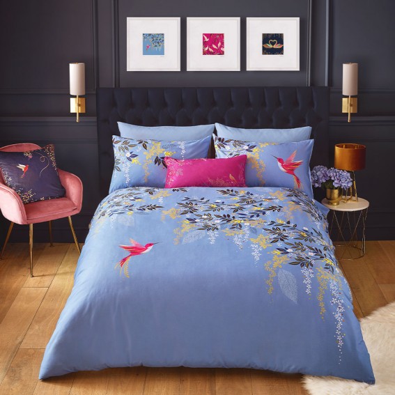 Floral Bedding Set / Blue, Best Stylish Bedding