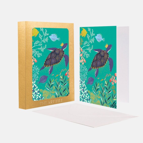 Deep Blue Sea Notecard  - Set of 10 Cards