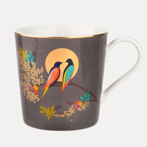 Birds in Moon Mug