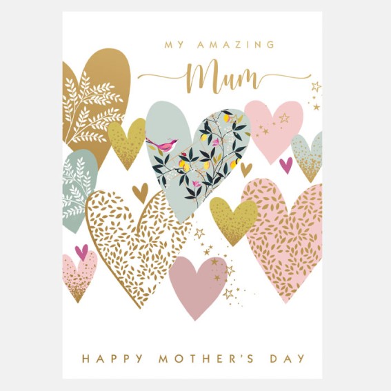 Collage Hearts Mother's Day Card