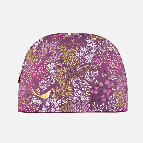 Plum Songbird Large Cosmetic Bag