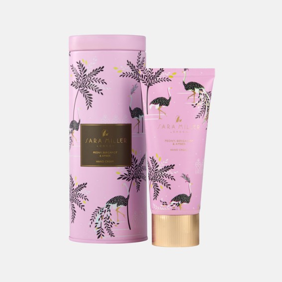 Ostrich & Palms Hand Cream Tin - Peony, Bergamot & Amber