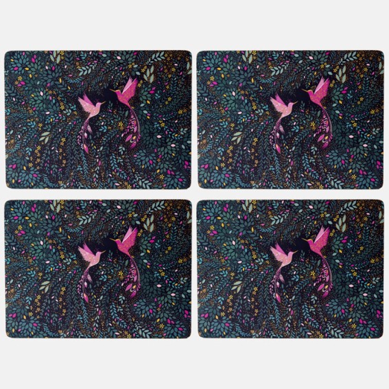 Hummingbird Paradise Large Placemats - Set of 4