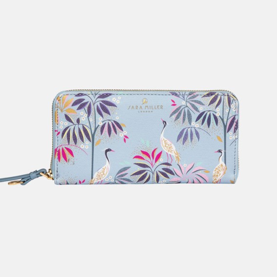 Crane Garden Large Zip Purse