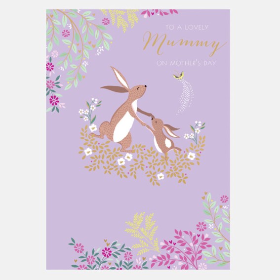 Dancing Rabbits Lovely Mummy Mother’s Day Card