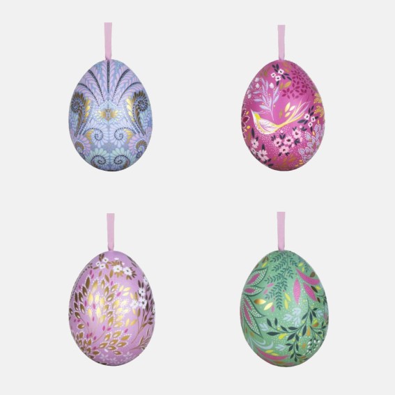 Mini Fillable Easter Egg Tins - Set of 4