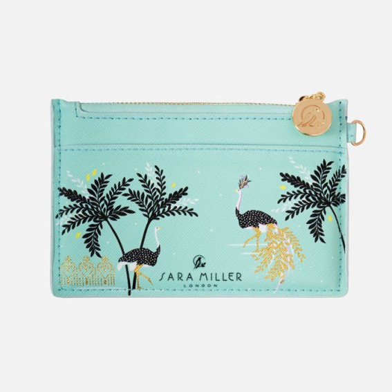 Ostrich & Palms Coin Purse