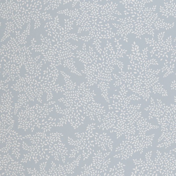 Pale Blue Little Leaves Wallpaper SAMPLE