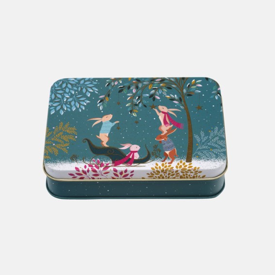 Woodland Tales Small Rectangular Christmas Tin