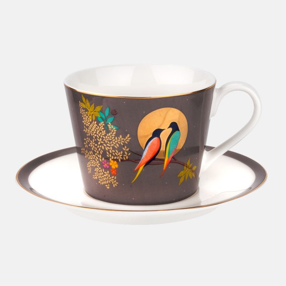 Birds In Moon Teacup