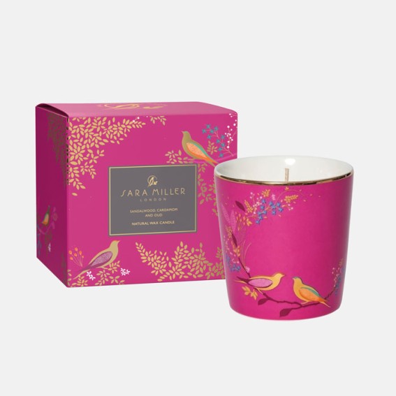 Pink Birds Sandalwood, Cardamon & Oud Candle