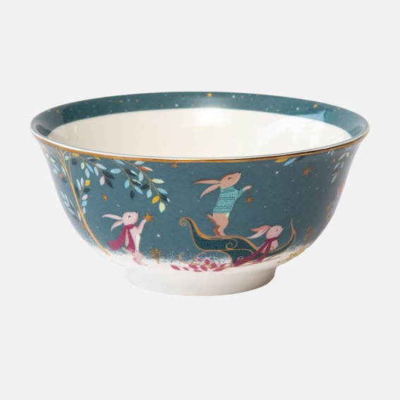 Woodland Tales Rabbit Sleigh Small Bowl