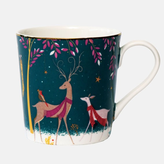 Woodland Tales Deer & Robin Mug