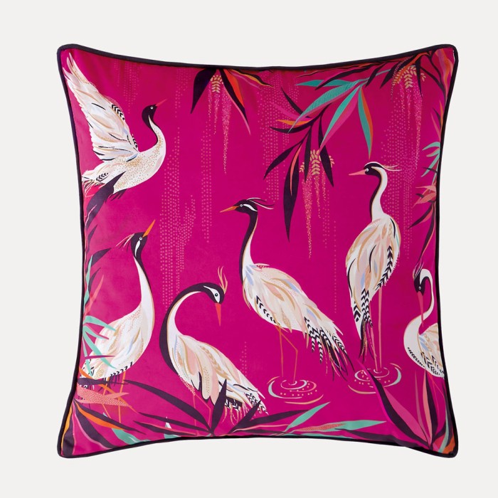 Pink feather pillow best sale