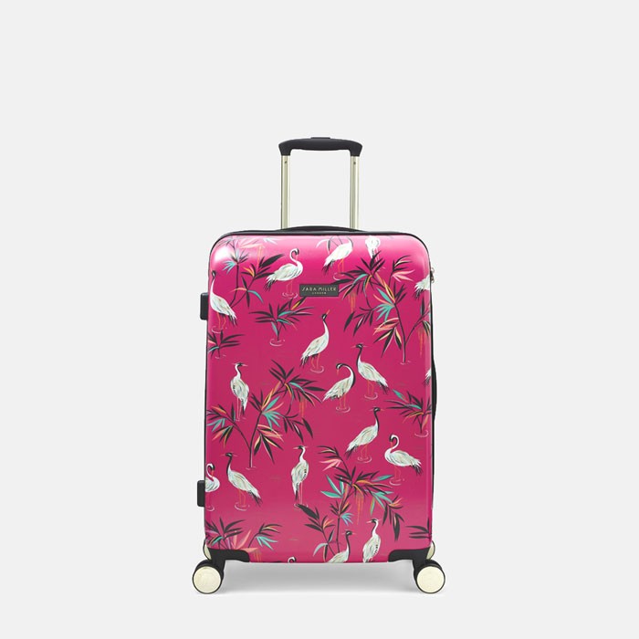 Pink and green suitcase online