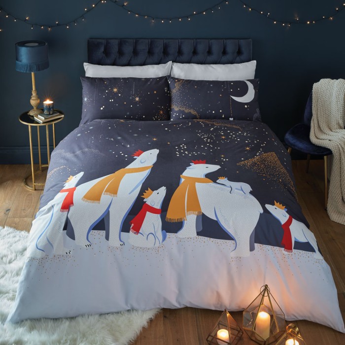 Luxury Christmas Bed Linen Cute Polar Bear Bedding Sara Miller London