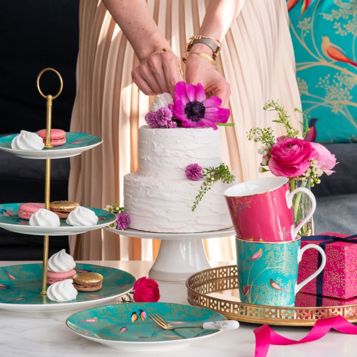 Green Birds 3 Tier Cake Stand