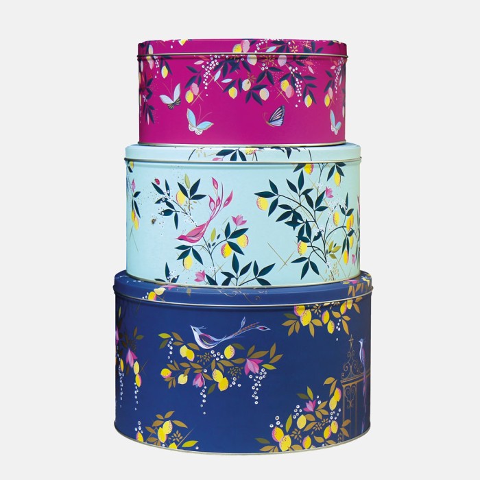 Vibrant Luxury Cake Tin Designer Cake Storage Tins Sara Miller London