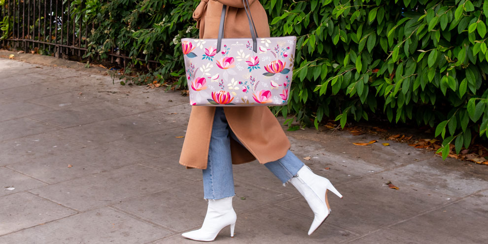 Creative designer turns luxury gift bags into wearable handbags